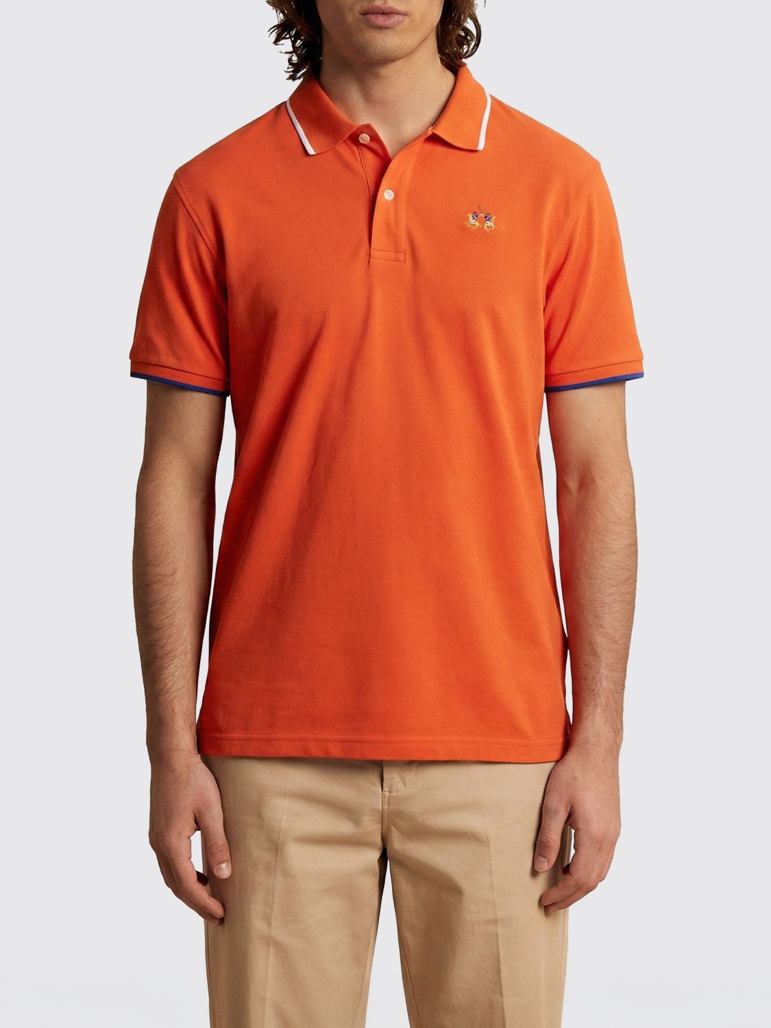 La Martina Cotton Polo Shirt with Logo