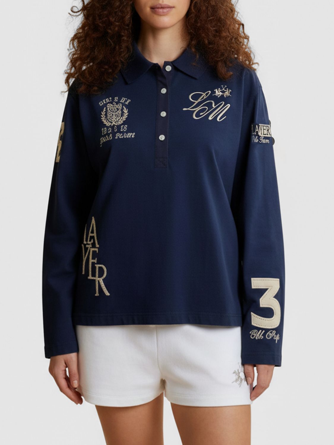 Polo LA MARTINA Donna colore Blue Navy