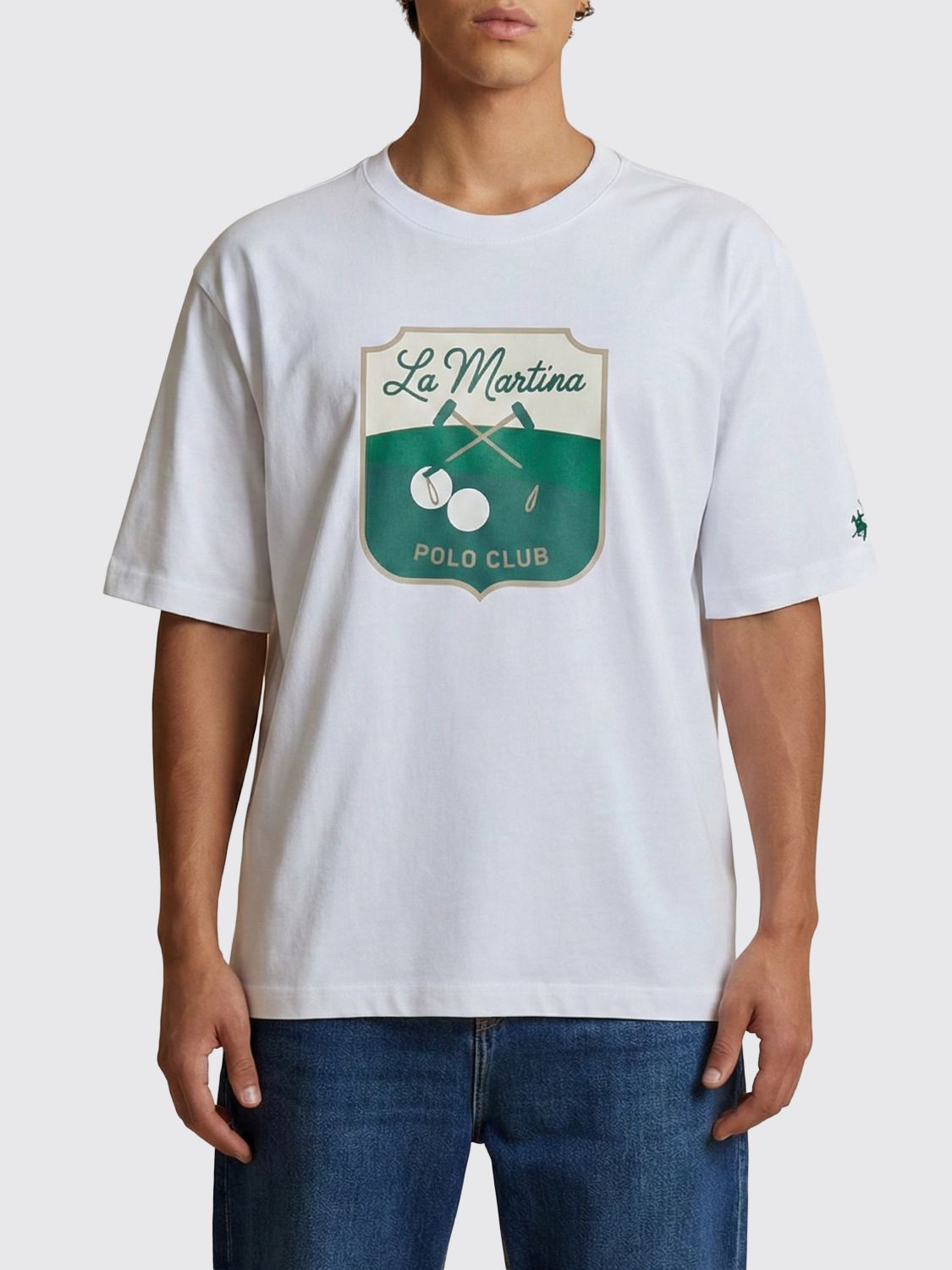 LA MARTINA Bedrucktes Baumwoll-T-Shirt