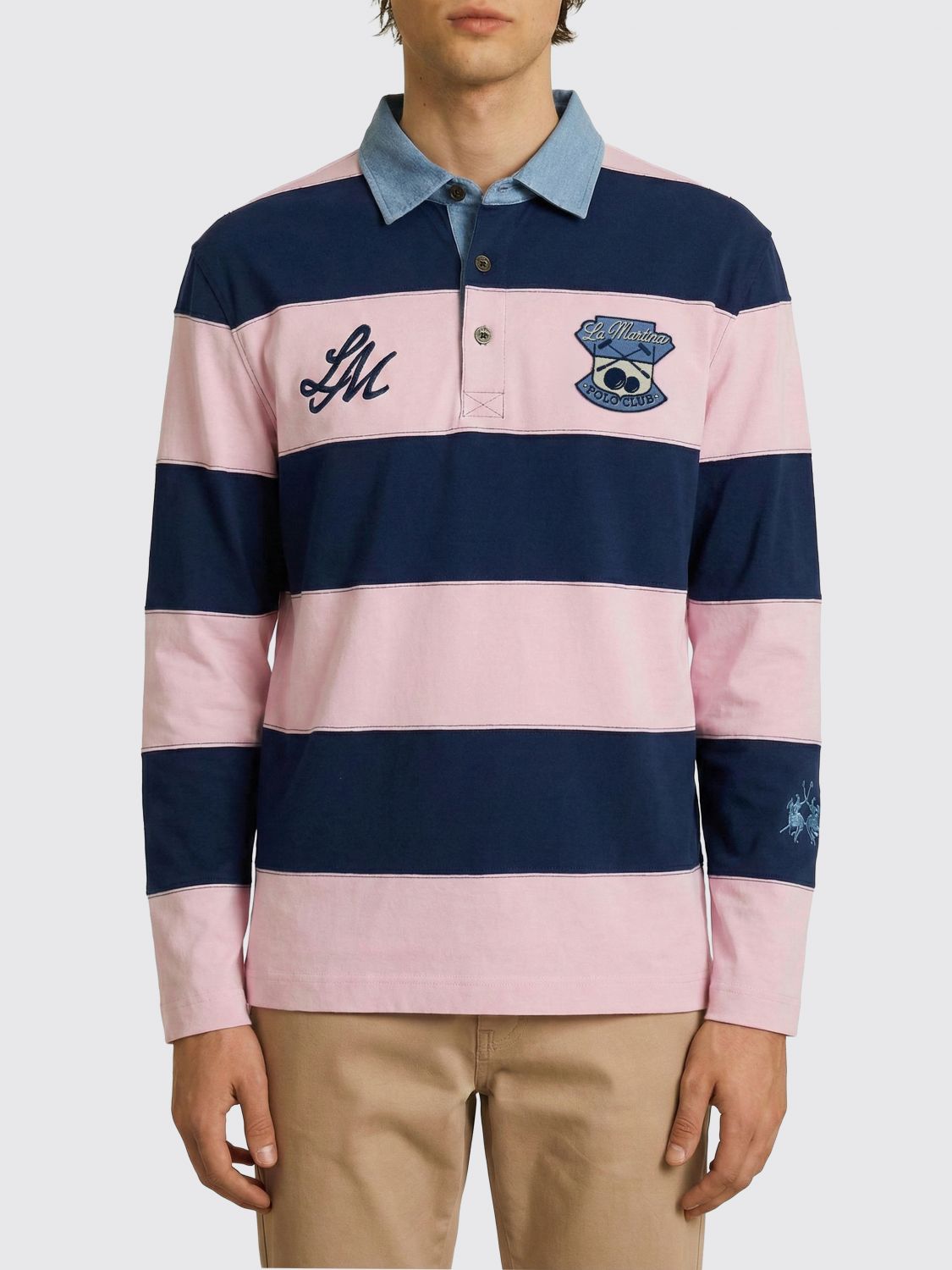 Polo LA MARTINA Uomo colore Blue Navy