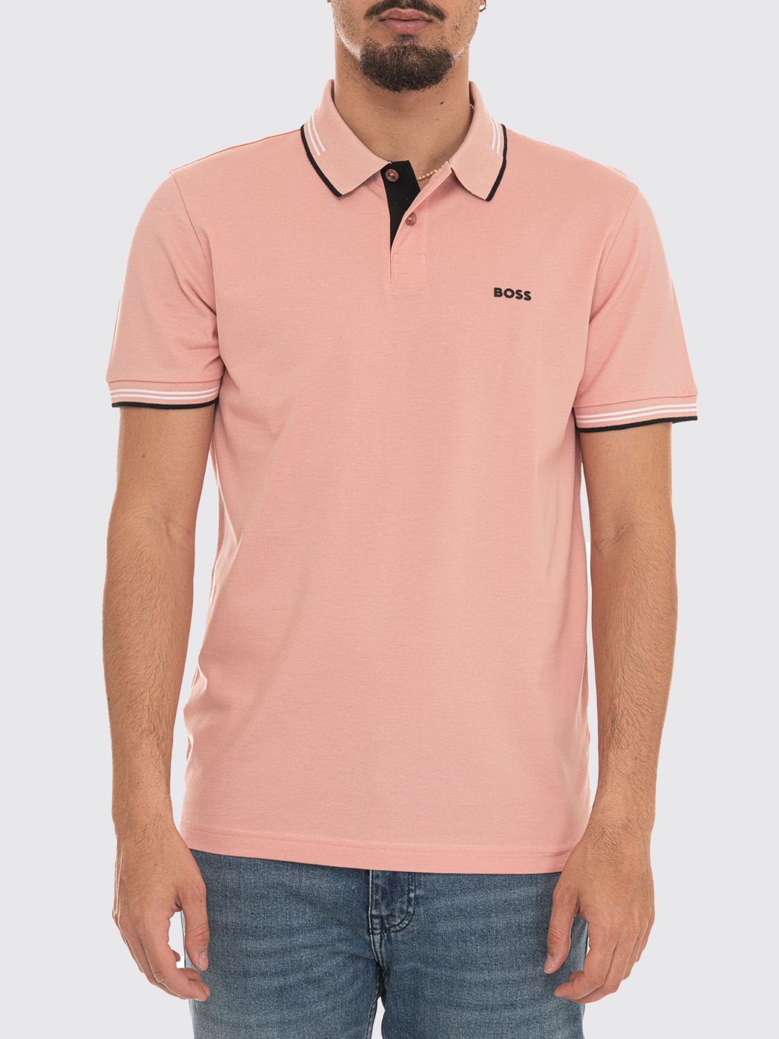 BOSS Polo in cotone con logo