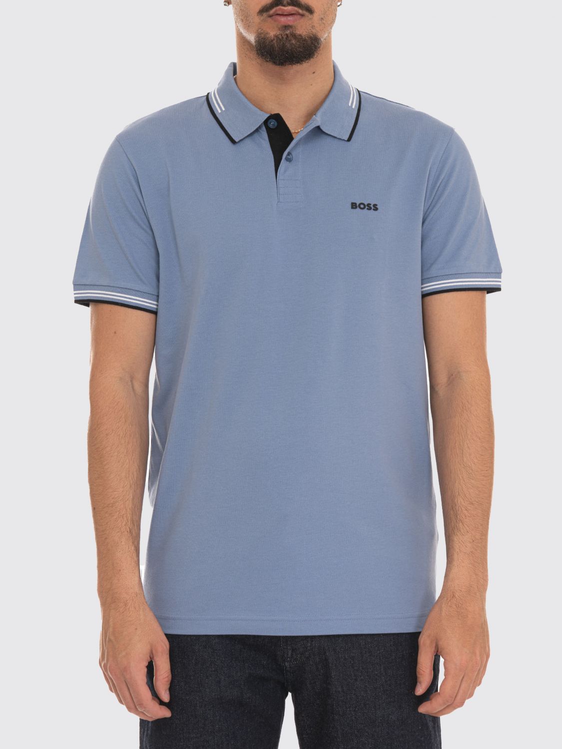 BOSS Polo in cotone con logo