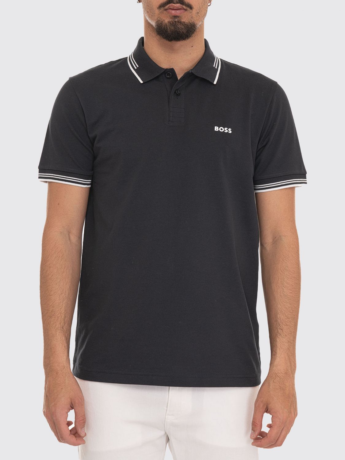 BOSS Polo in cotone con logo
