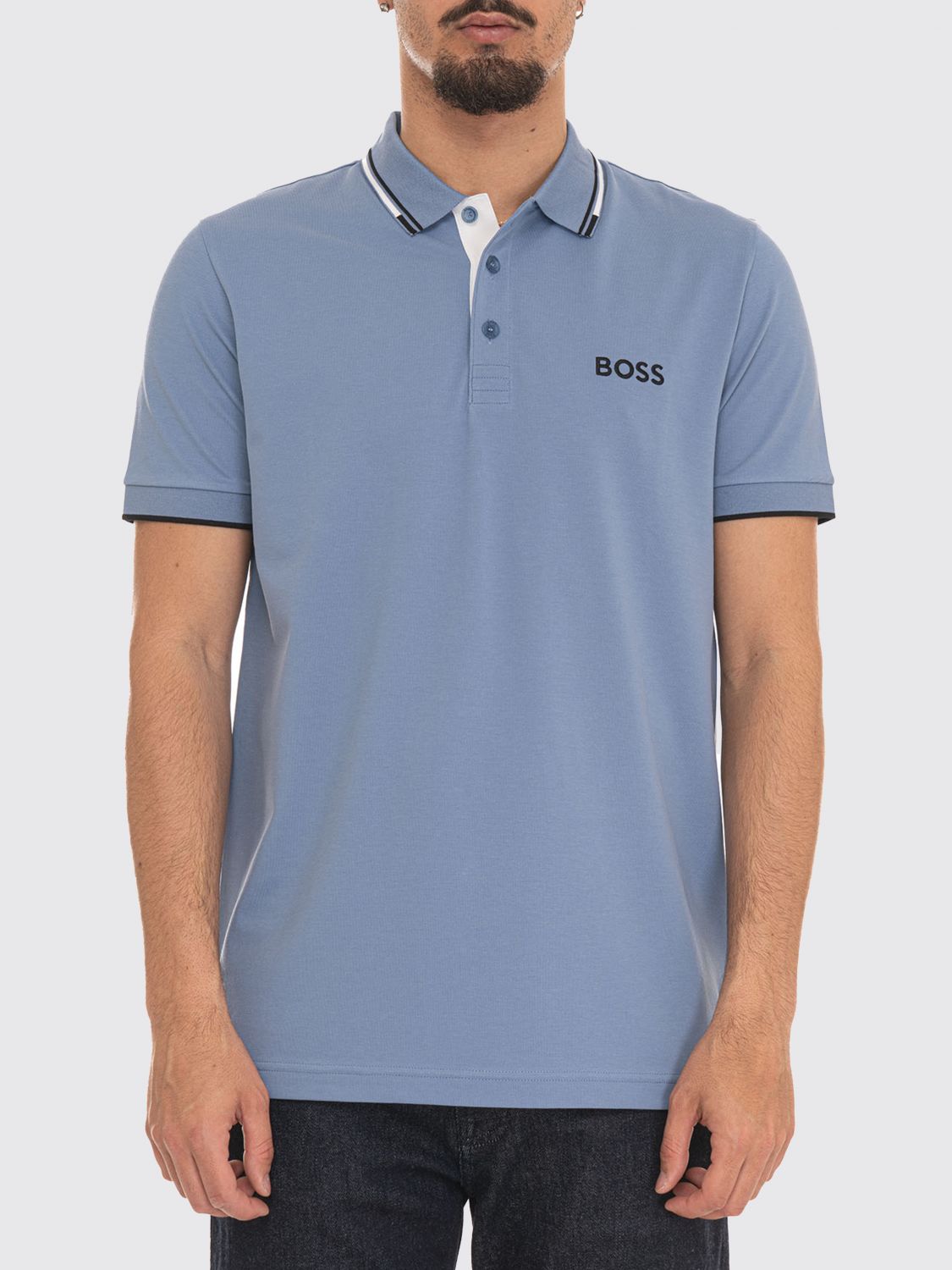 BOSS Polo in cotone con logo