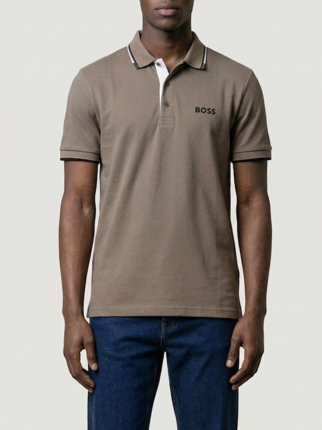 BOSS Baumwoll-Polo mit Logo