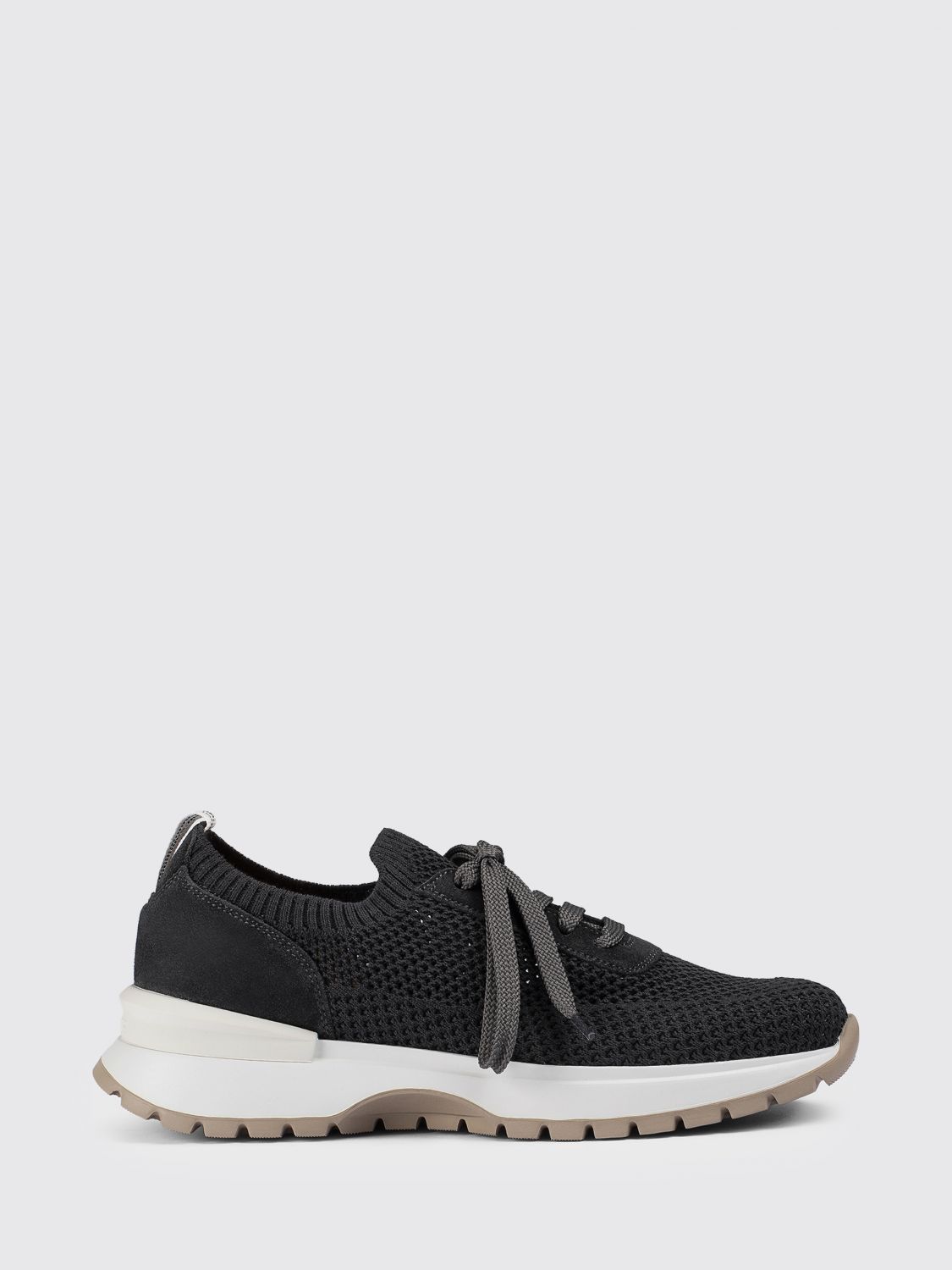 DOUCAL'S Sneakers aus Häkelstrick und Wildleder