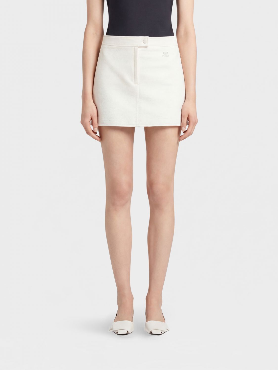 COURRÈGES Skirt Woman color Ivory