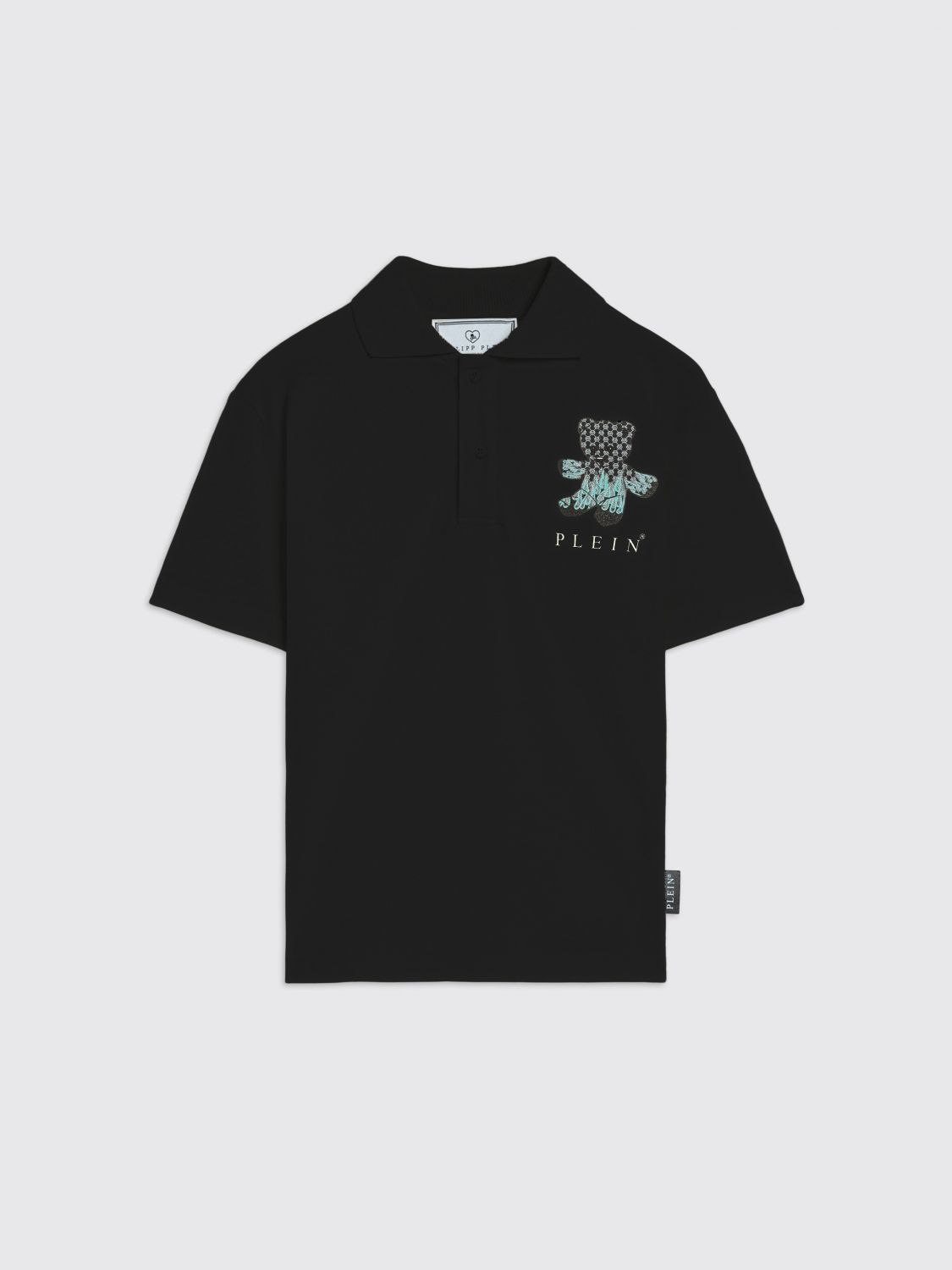 PHILIPP PLEIN Teddy Baumwoll-Polohemd