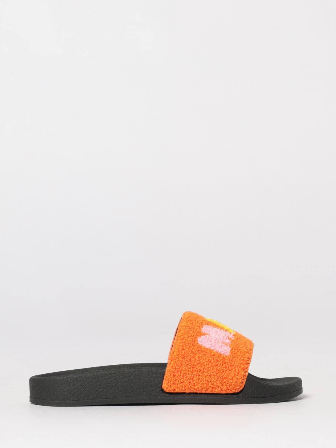 MARNI Fleece Sliders with Logo　MARNI ロゴ入りフリース スライダー MARNI