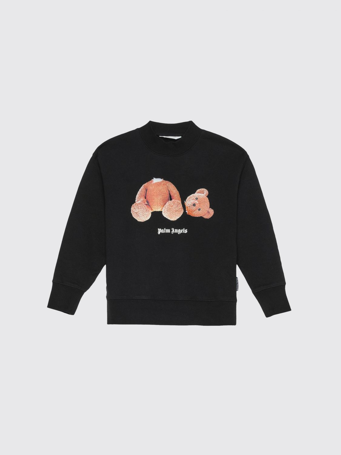 PALM ANGELS Baumwoll-Rundhalspullover mit Logo-Print