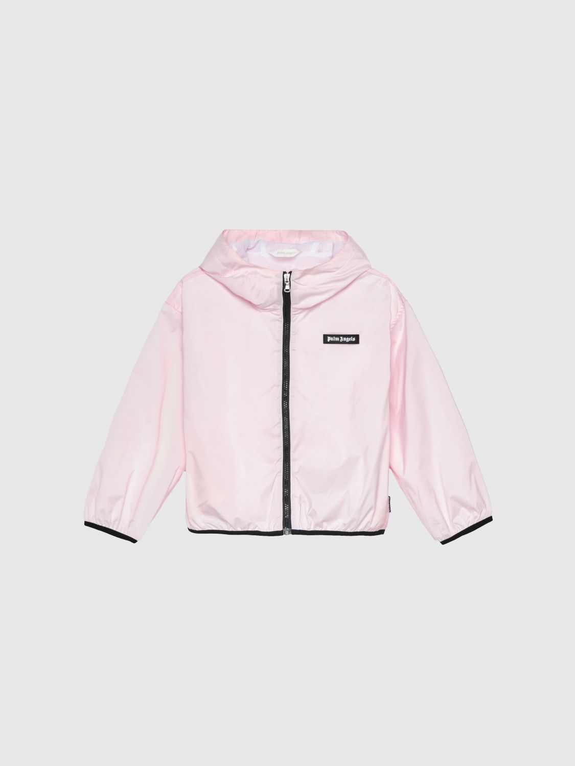 PALM ANGELS Hooded Windbreaker Jacket　PALM ANGELS フード付きウインドブレーカー ジャケット PALM