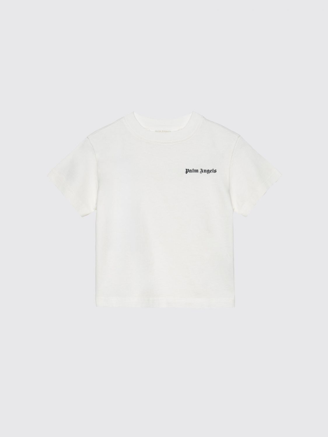 PALM ANGELS Cotton T-Shirt with Logo　PALM ANGELS ロゴ入りコットン Tシャツ PALM