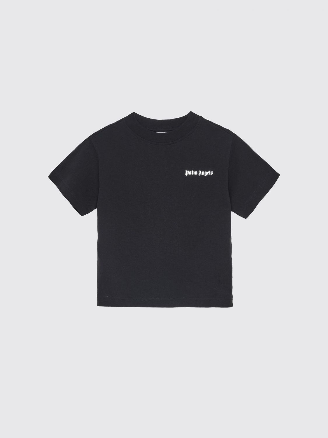 PALM ANGELS Cotton T-Shirt with Logo　PALM ANGELS ロゴ入りコットン Tシャツ PALM