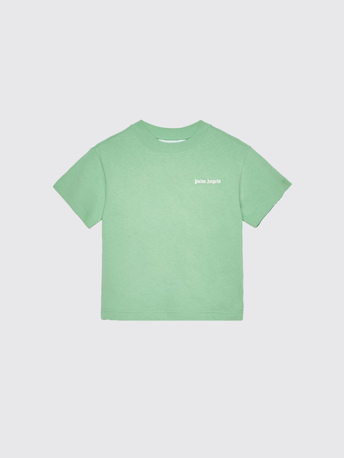 PALM ANGELS Cotton T-Shirt with Logo　PALM ANGELS ロゴ入りコットン Tシャツ PALM