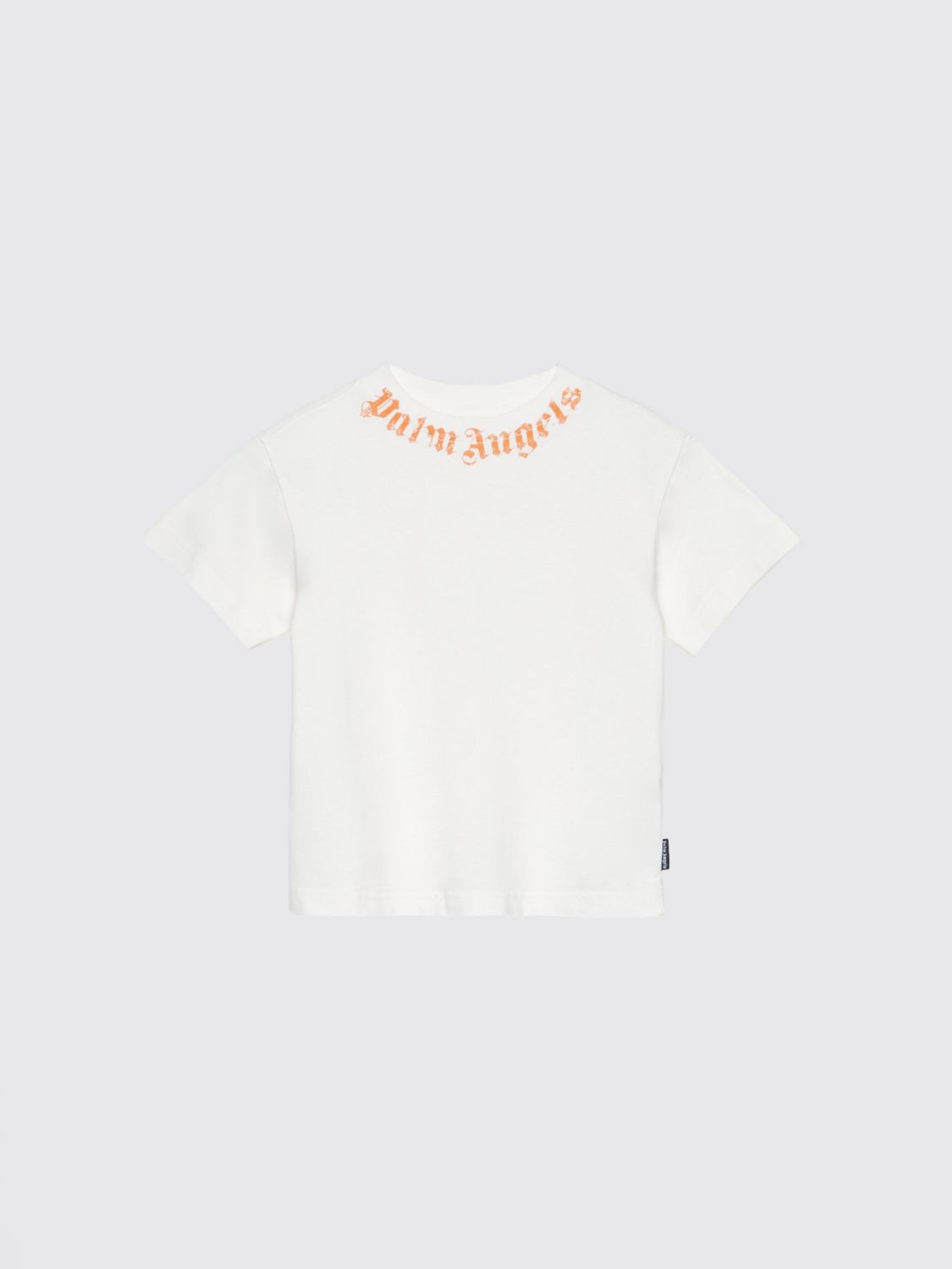 PALM ANGELS Cotton T-Shirt with Logo　PALM ANGELS ロゴ入りコットン Tシャツ PALM