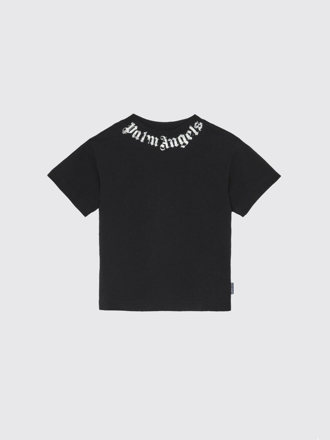 PALM ANGELS Cotton T-Shirt with Logo　PALM ANGELS ロゴ入りコットン Tシャツ PALM