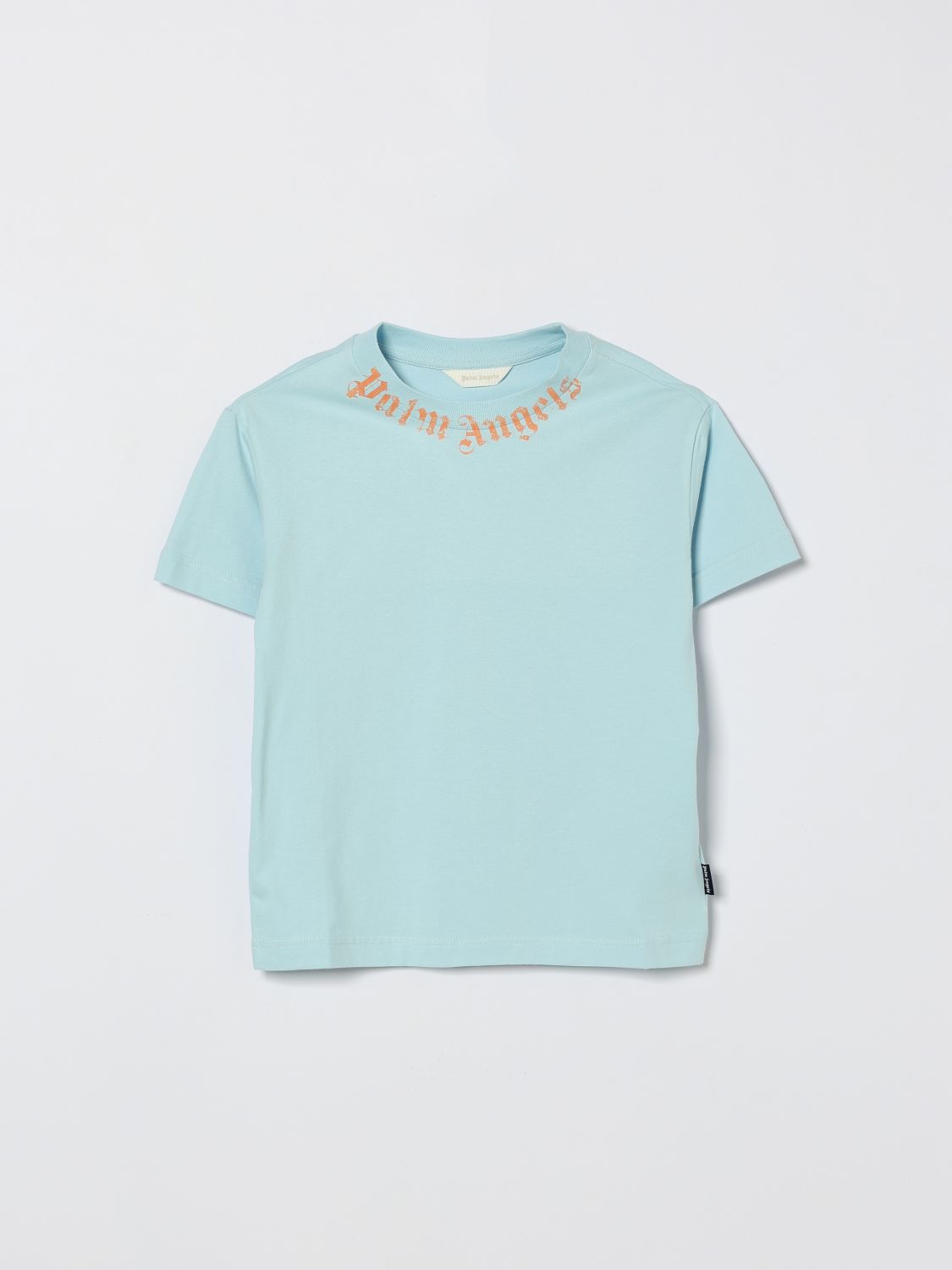 PALM ANGELS Cotton T-Shirt with Logo　PALM ANGELS ロゴ入りコットン Tシャツ PALM
