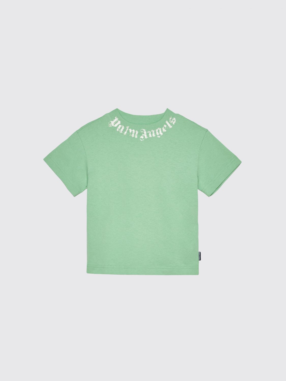 PALM ANGELS Cotton T-Shirt with Logo　PALM ANGELS ロゴ入りコットン Tシャツ PALM