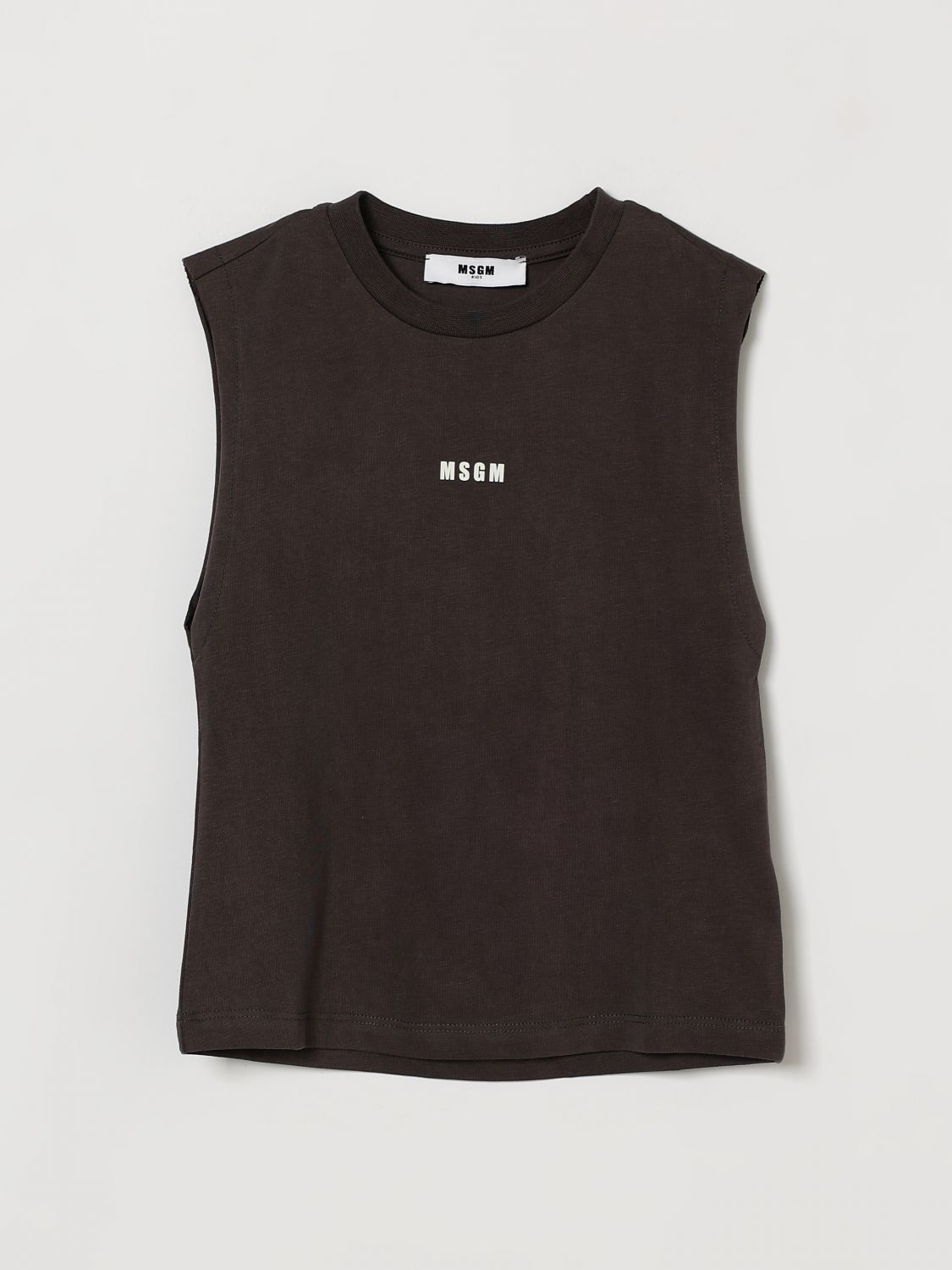 MSGM Kids Baumwoll-Tanktop mit Logo