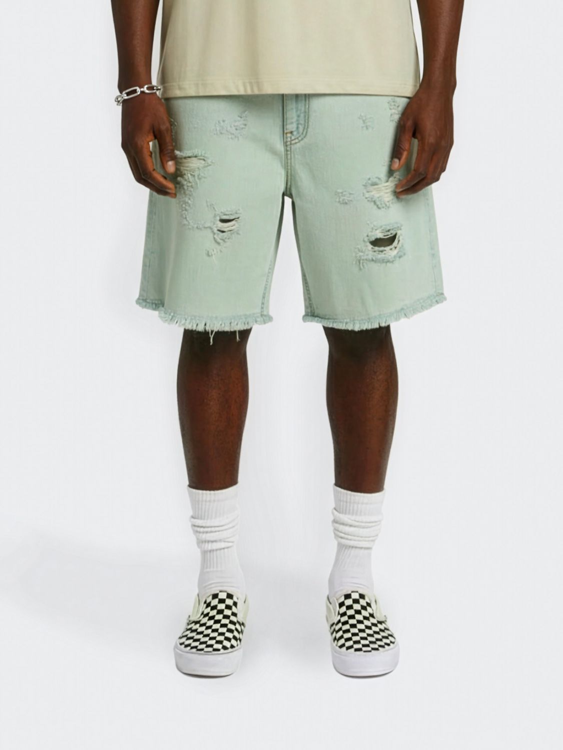 Barrow Distressed Denim Shorts