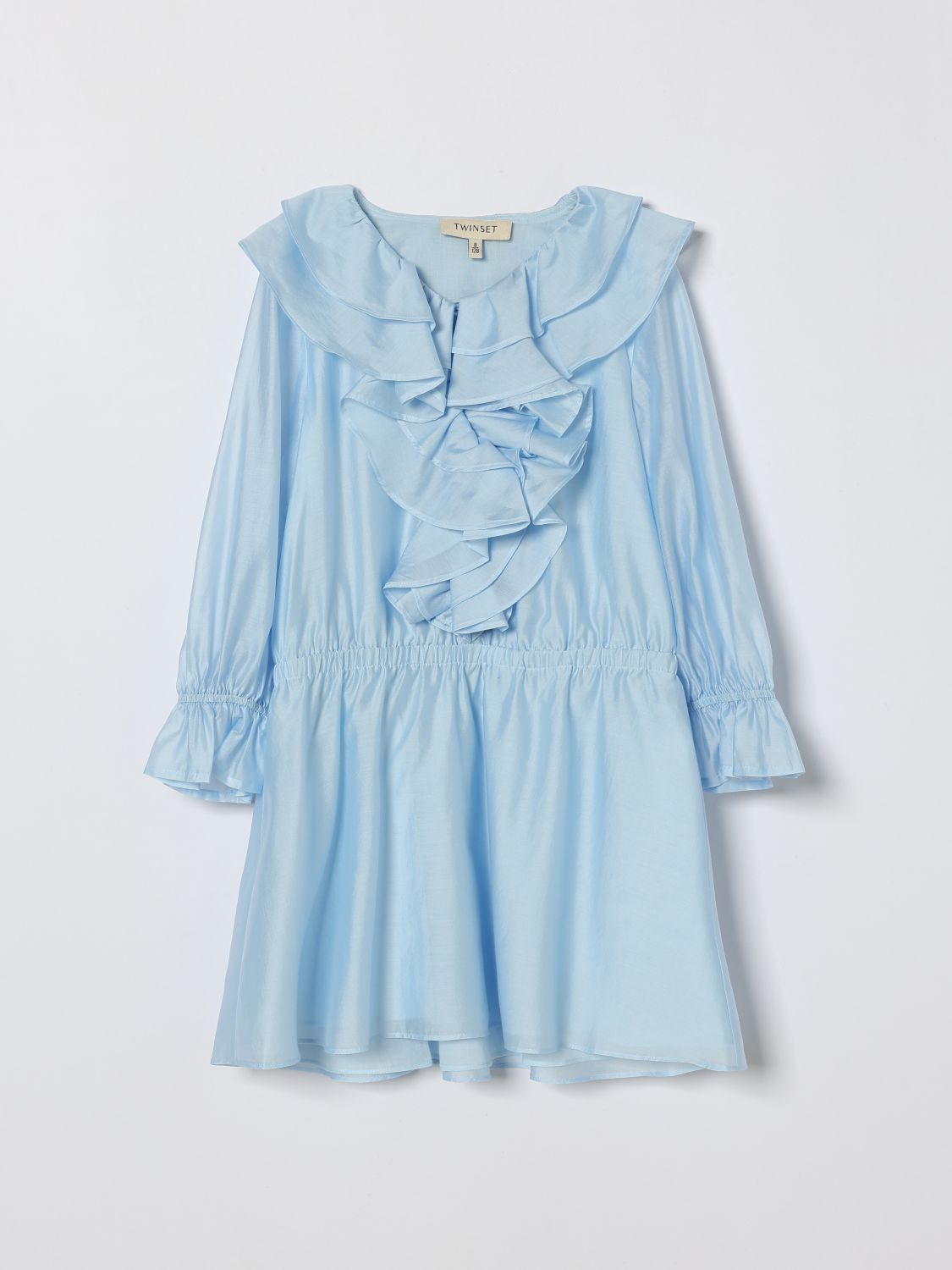 Twinset Satin-Minikleid mit Rüschen