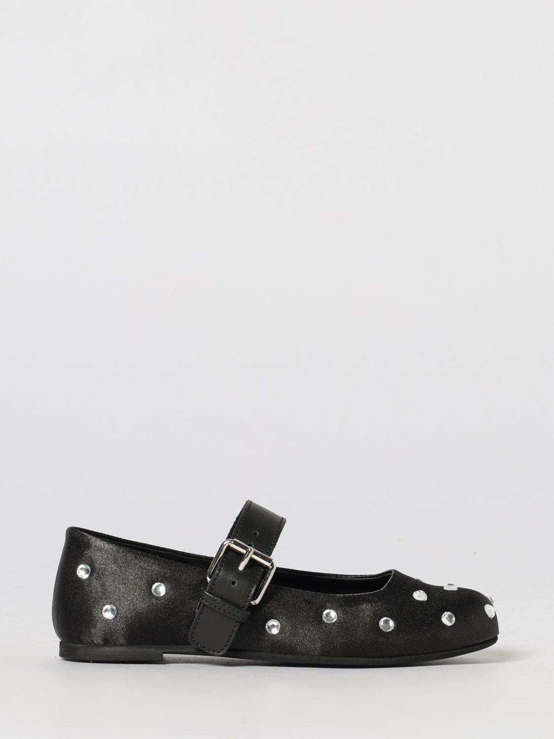 Twinset Satin Mary Jane mit Strasssteinen