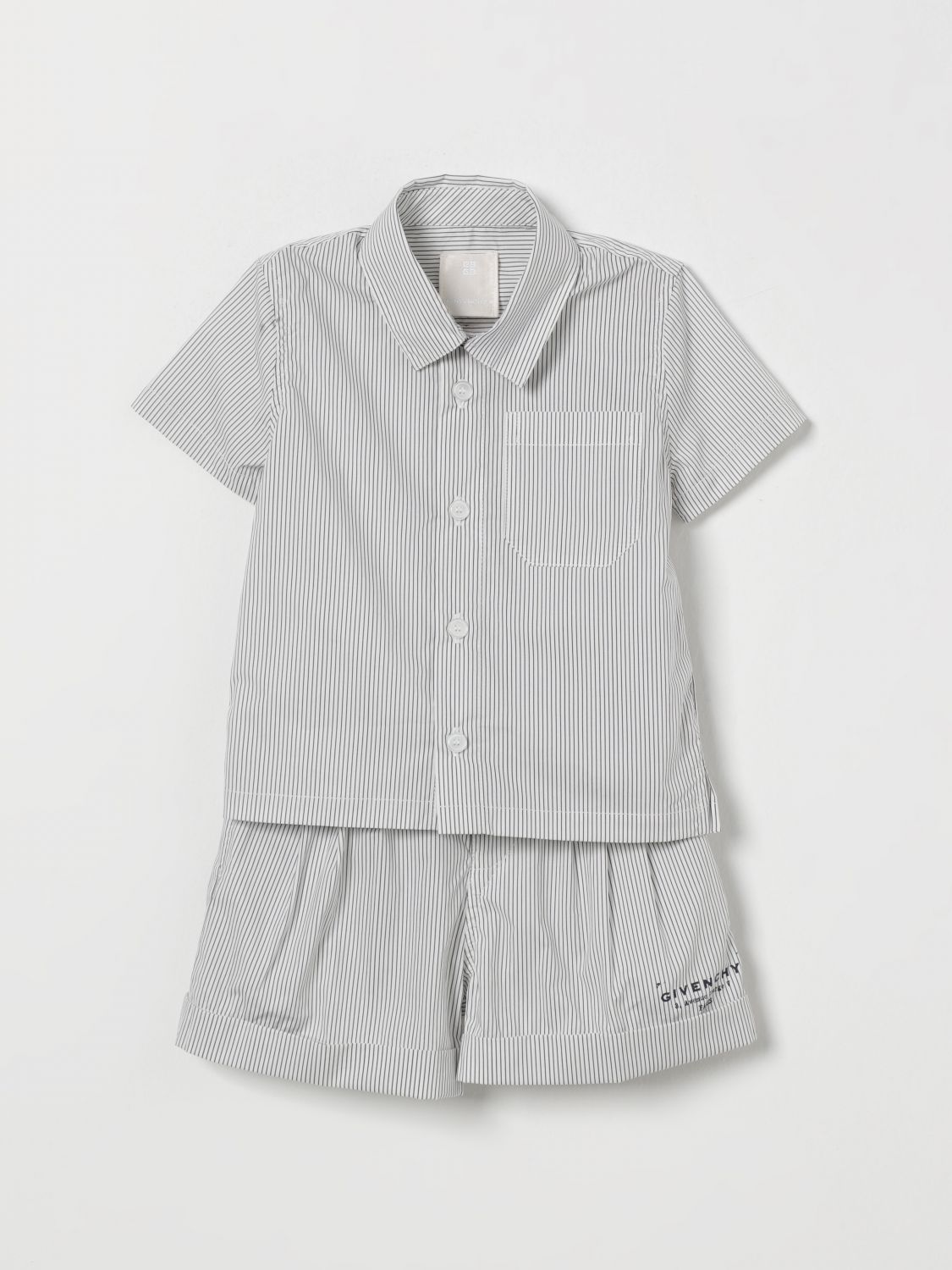 GIVENCHY GIVENCHY Striped Cotton Day Co-ord Set　GIVENCHY ストライプ コットン デイ コーデ セット
