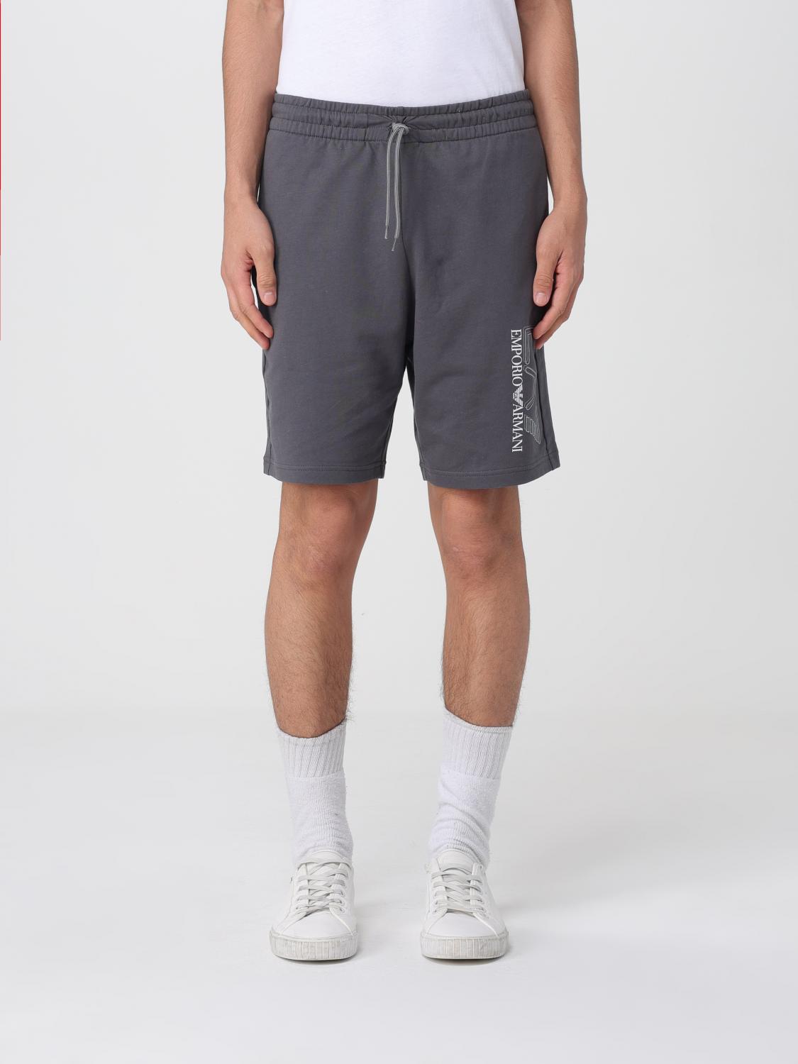EA7 Baumwoll-Jogging-Shorts mit Logo