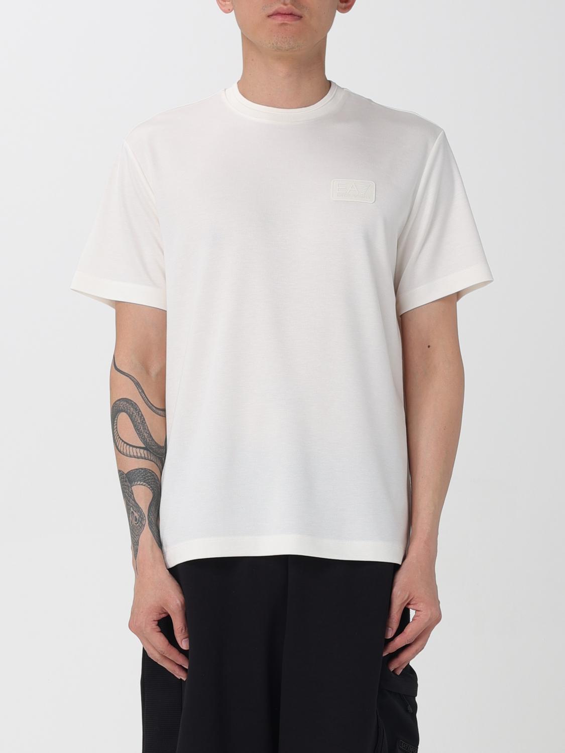 EA7 Baumwoll-T-Shirt mit Logo