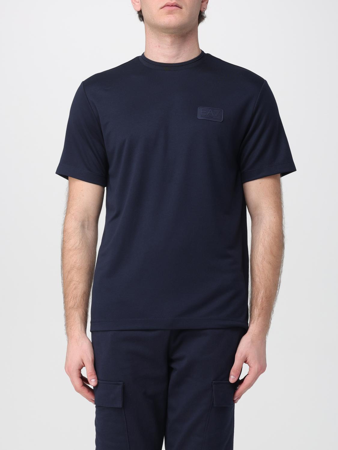 EA7 Baumwoll-T-Shirt mit Logo