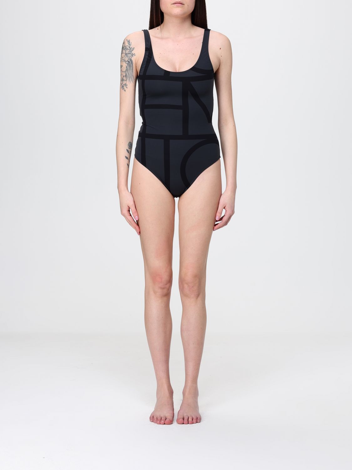 Toteme TOTEME Polyamide One-Piece Swimsuit with Logo　TOTEME ロゴ入りポリアミドワンピース水着