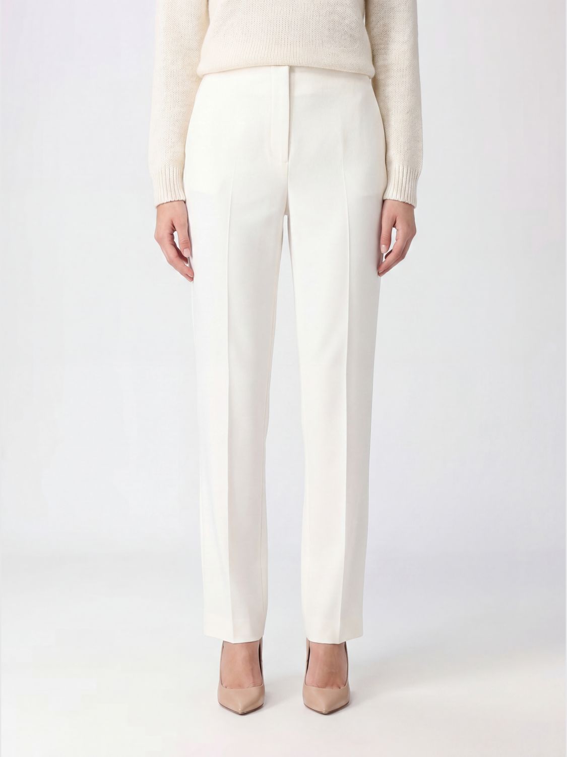 TOTEME Pantaloni straight in misto lino