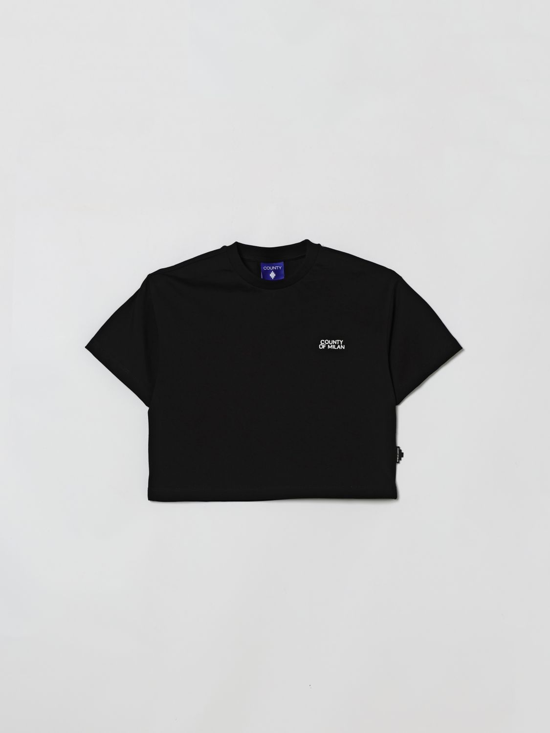 County of Milan Kurzes Baumwoll-T-Shirt mit Logo