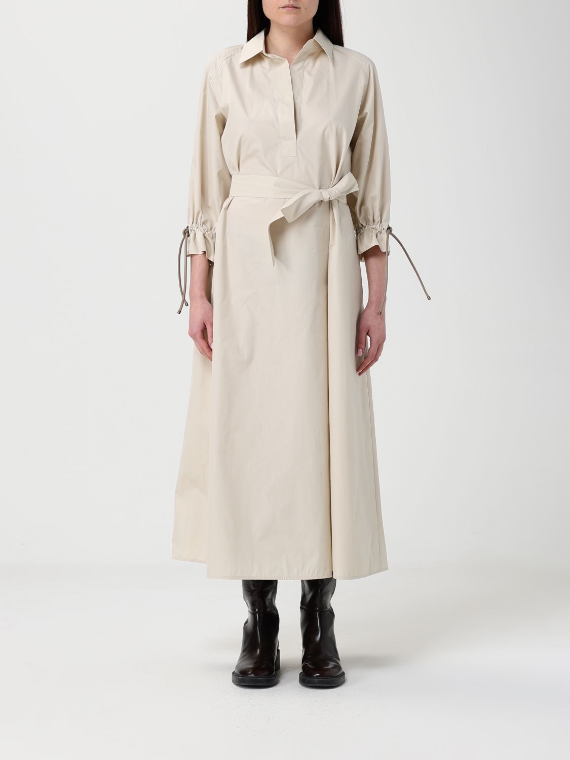 MAX MARA Midi-Hemdblusenkleid aus Baumwolle