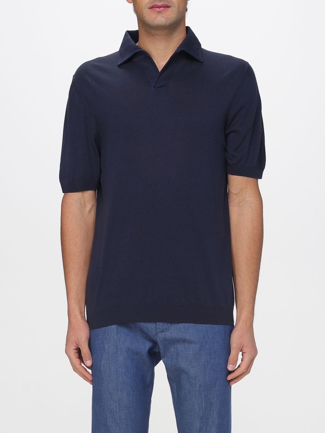Lardini Knit Polo Shirt · S
