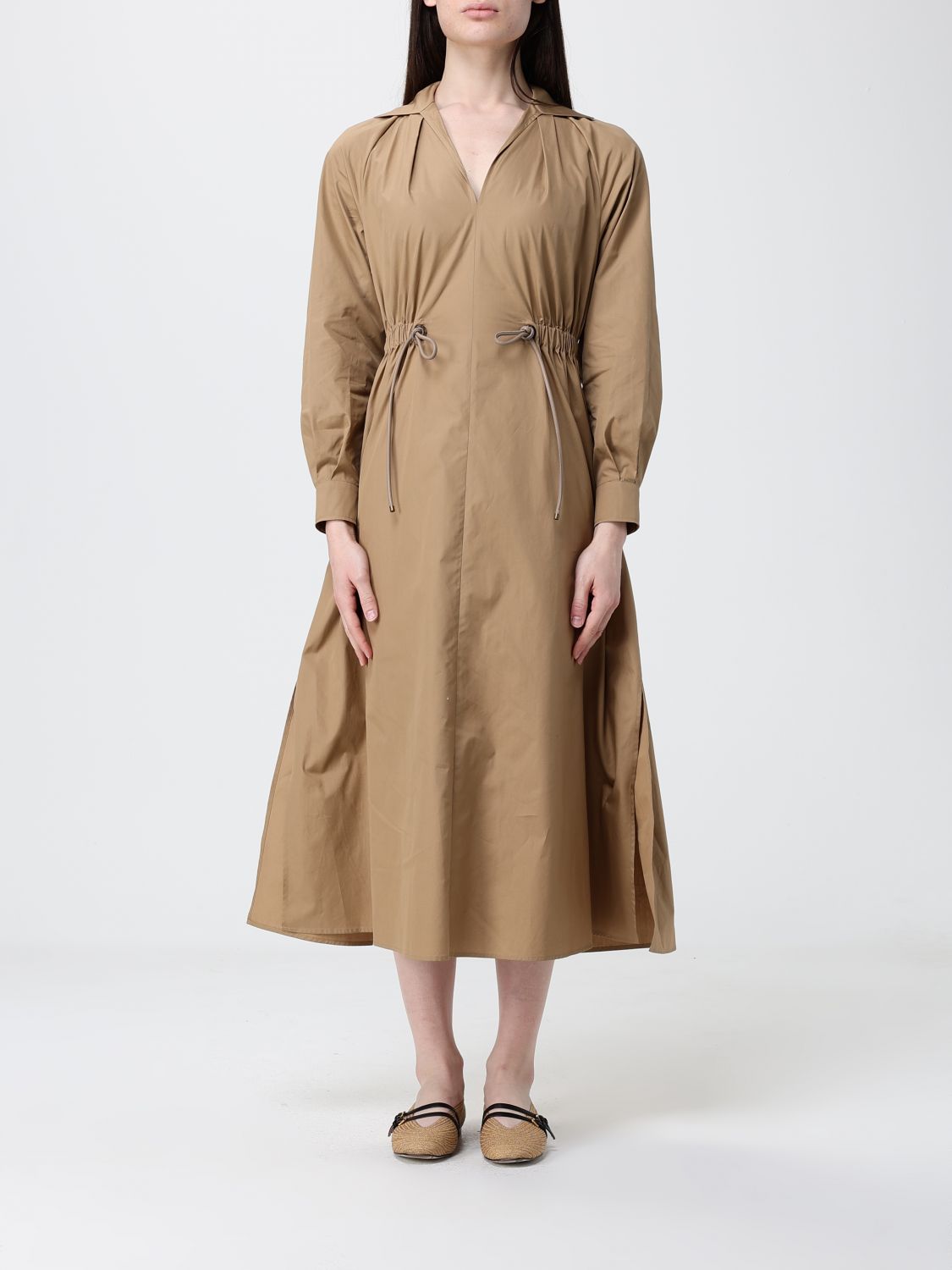 MAX MARA Baumwoll-Hemdblusenkleid