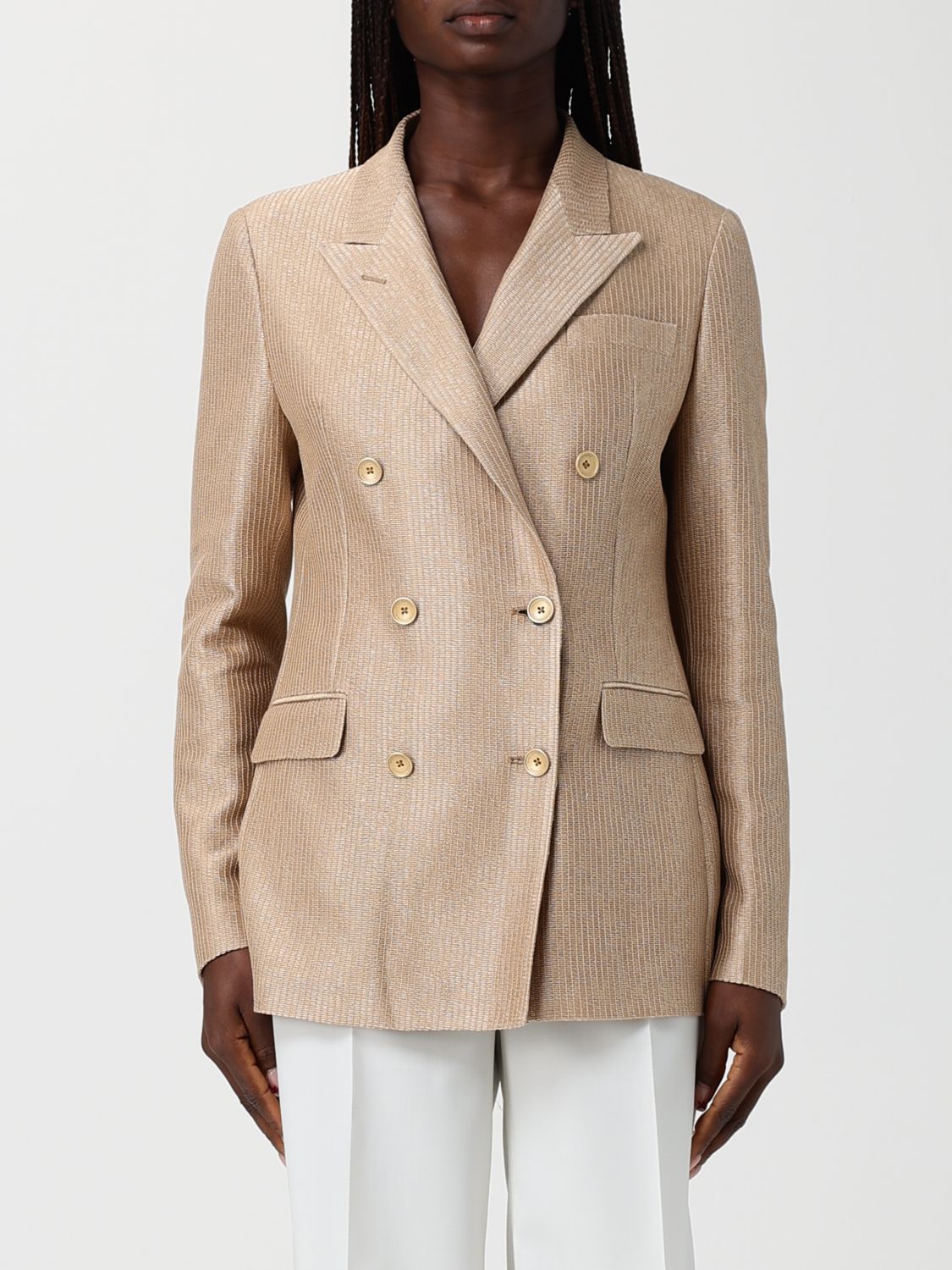 TAGLIATORE Cotton Double-Breasted Blazer