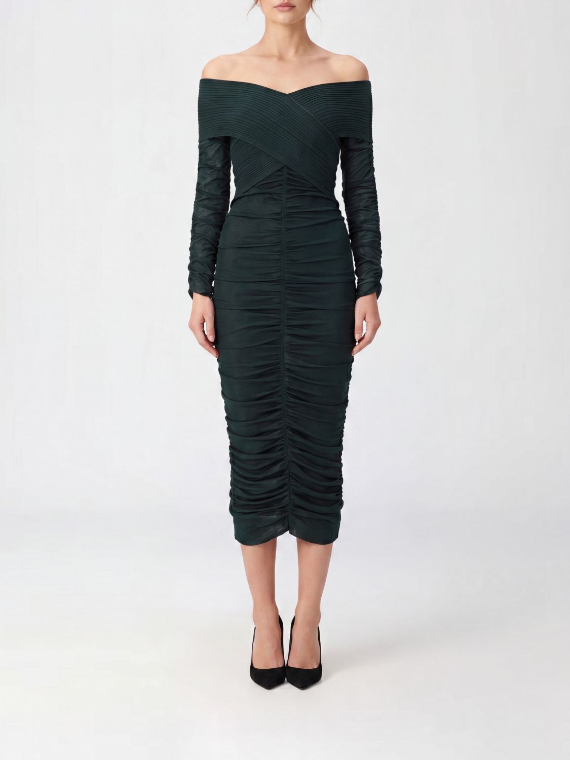 SELF-PORTRAIT Dress Woman color Green