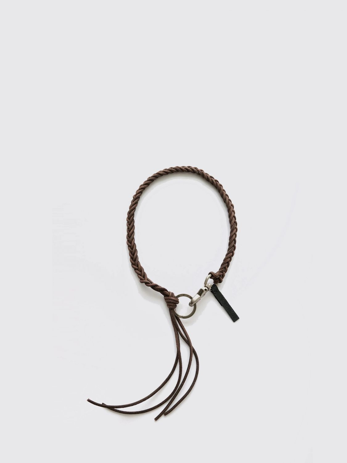 OUR LEGACY Braided Leather Rope Necklace