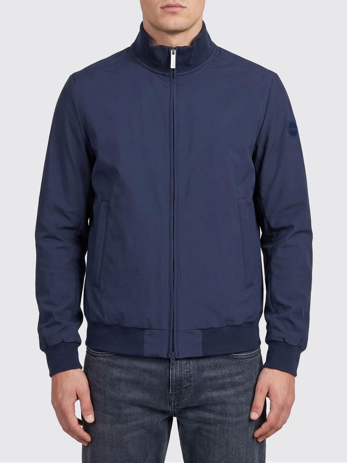 Colmar Nylon Bomber Jacket In Blue