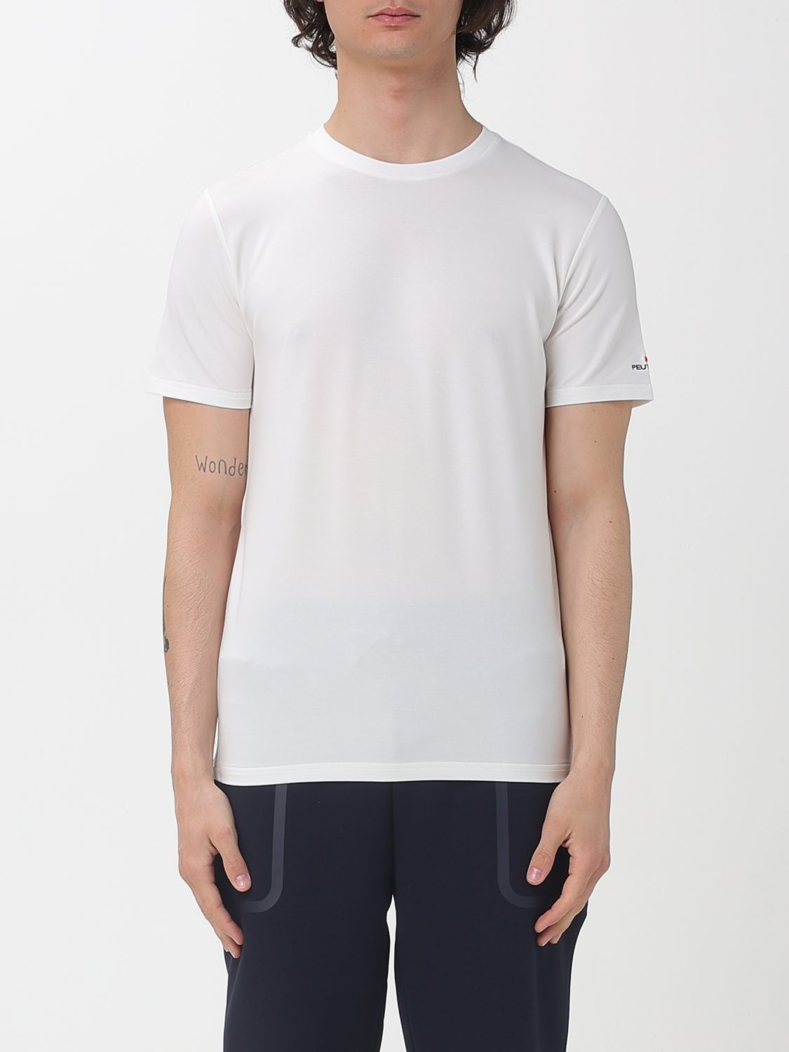 PEUTEREY Basic T-Shirt aus Baumwollmischung
