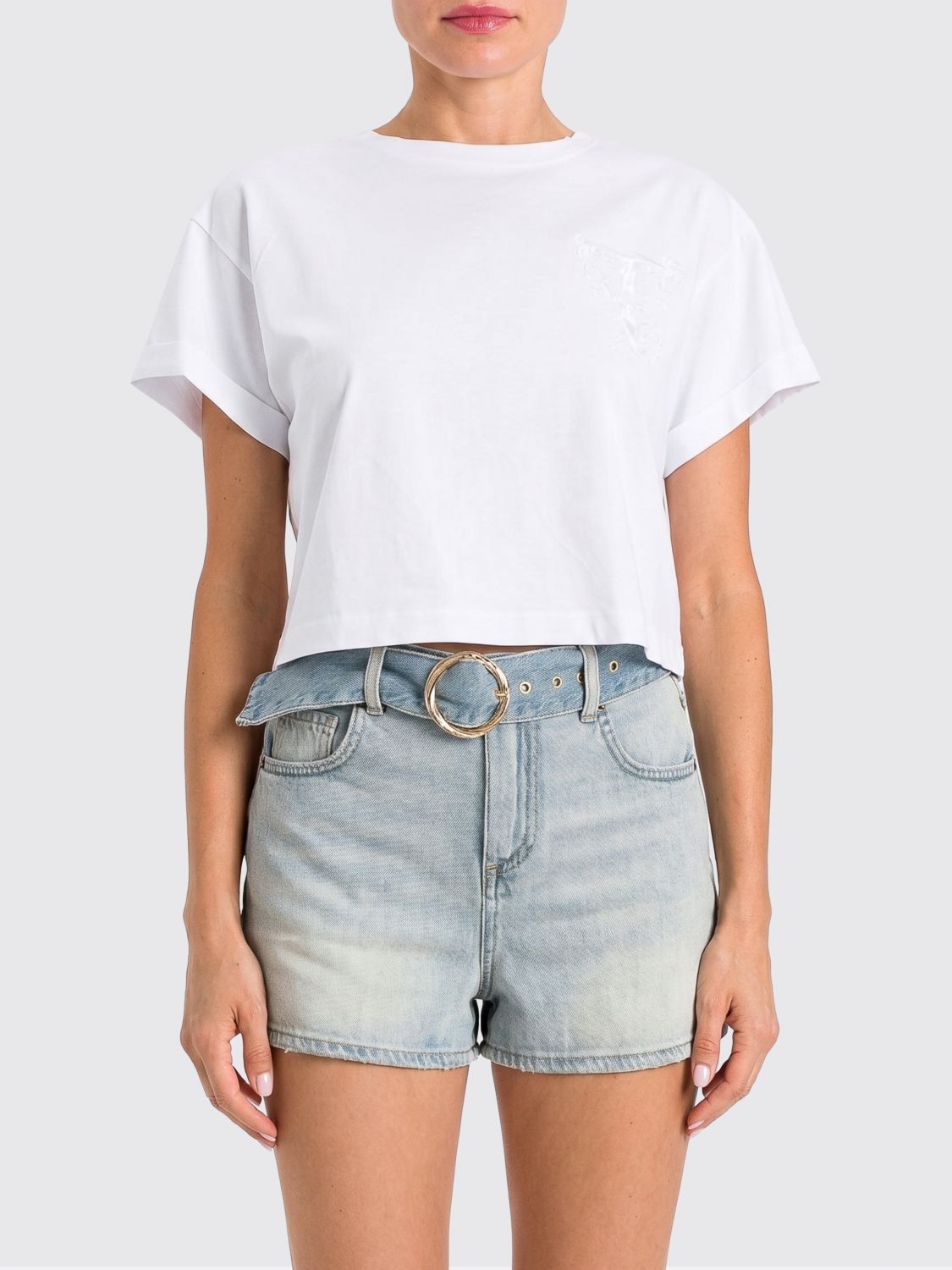 Twinset Embroidered Cotton T-shirts · L