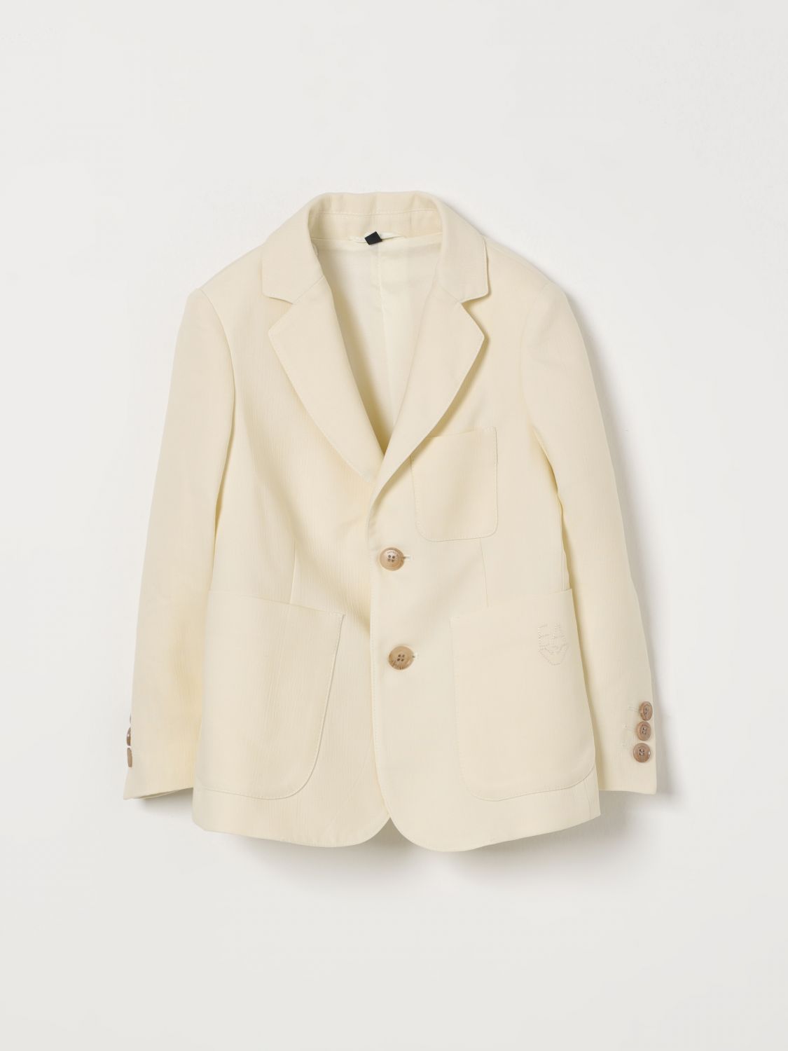 EMPORIO ARMANI Einreihiger Blazer aus Baumwollmischung