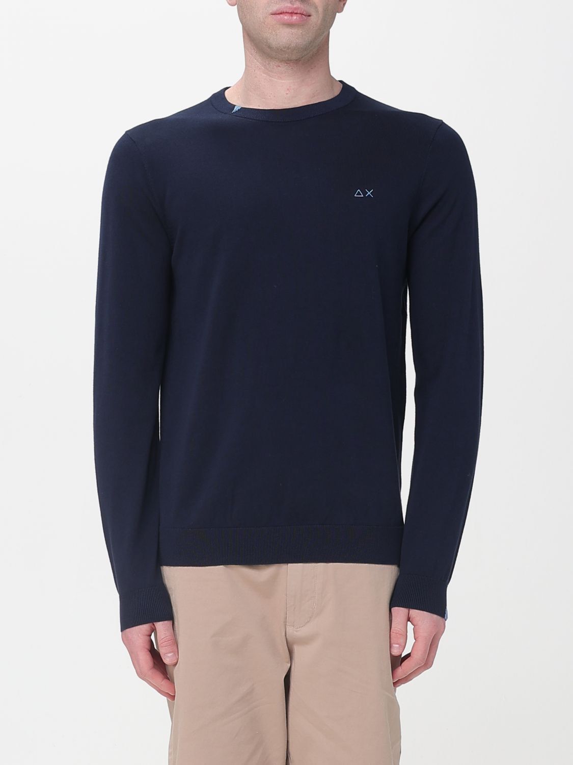 SUN68 Rundhals-Pullover aus Baumwolle