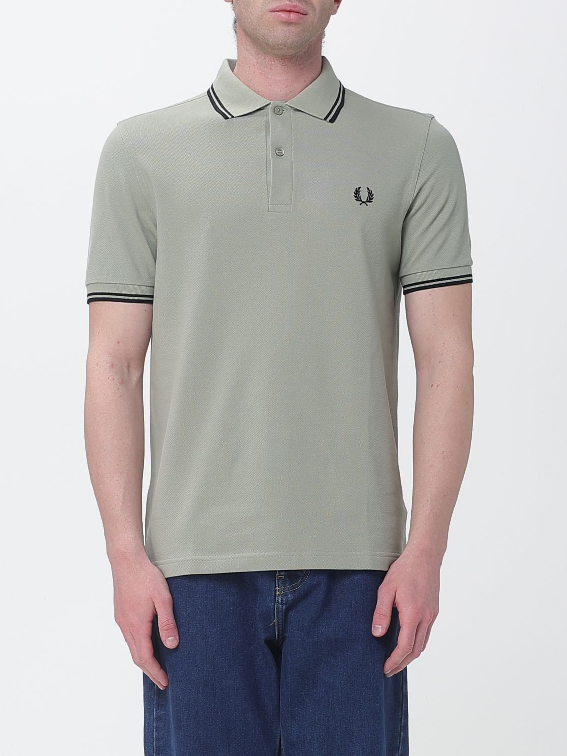 Fred Perry Cotton Polo Shirt with Logo