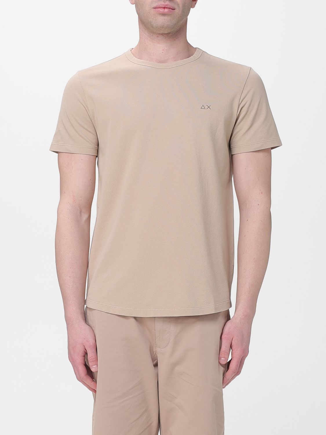 SUN68 Basic-T-Shirt aus Baumwolle