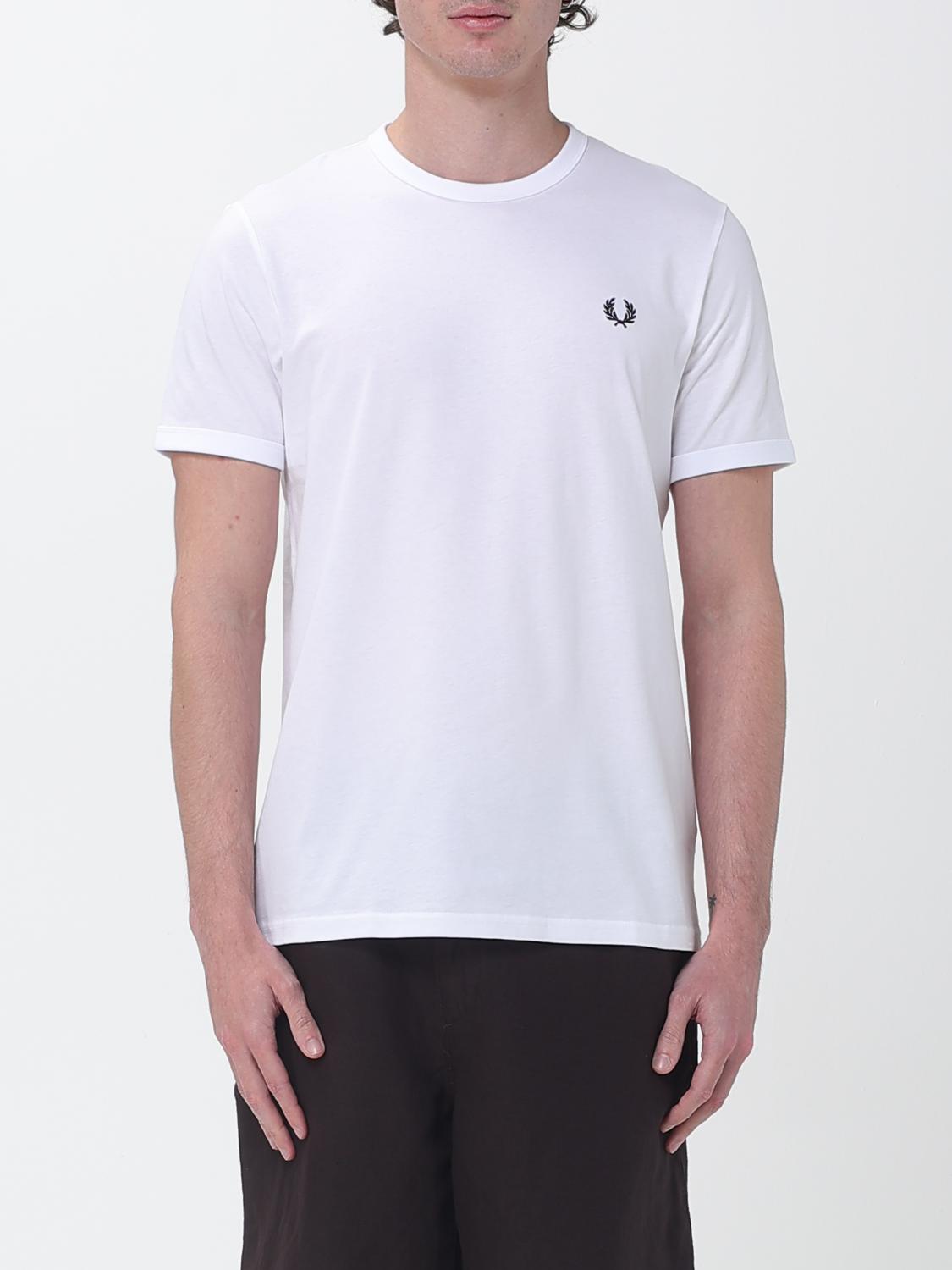 FRED PERRY Baumwoll-T-Shirt mit Mini-Logo