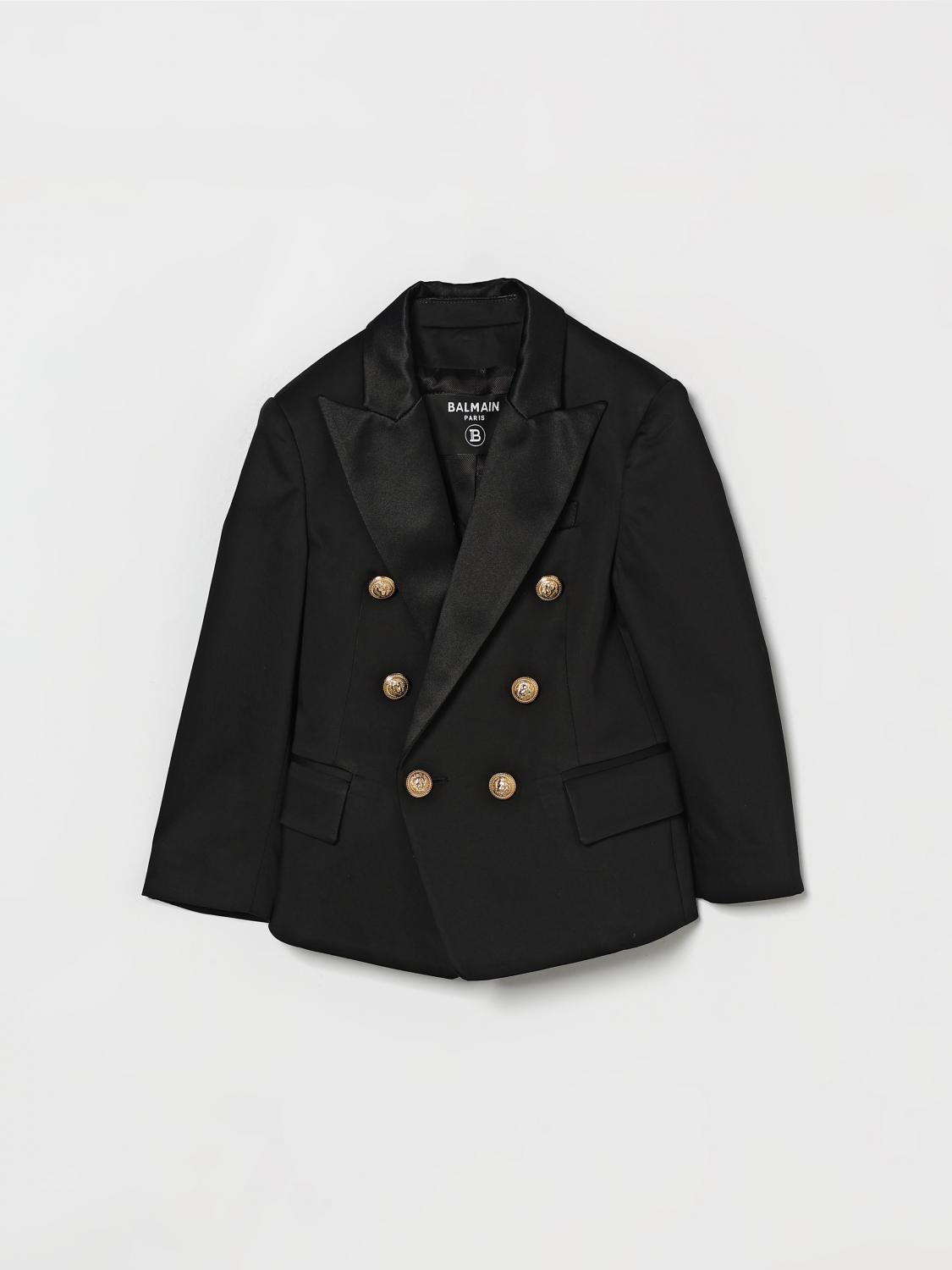 BALMAIN Zweireihiger Baumwollblazer