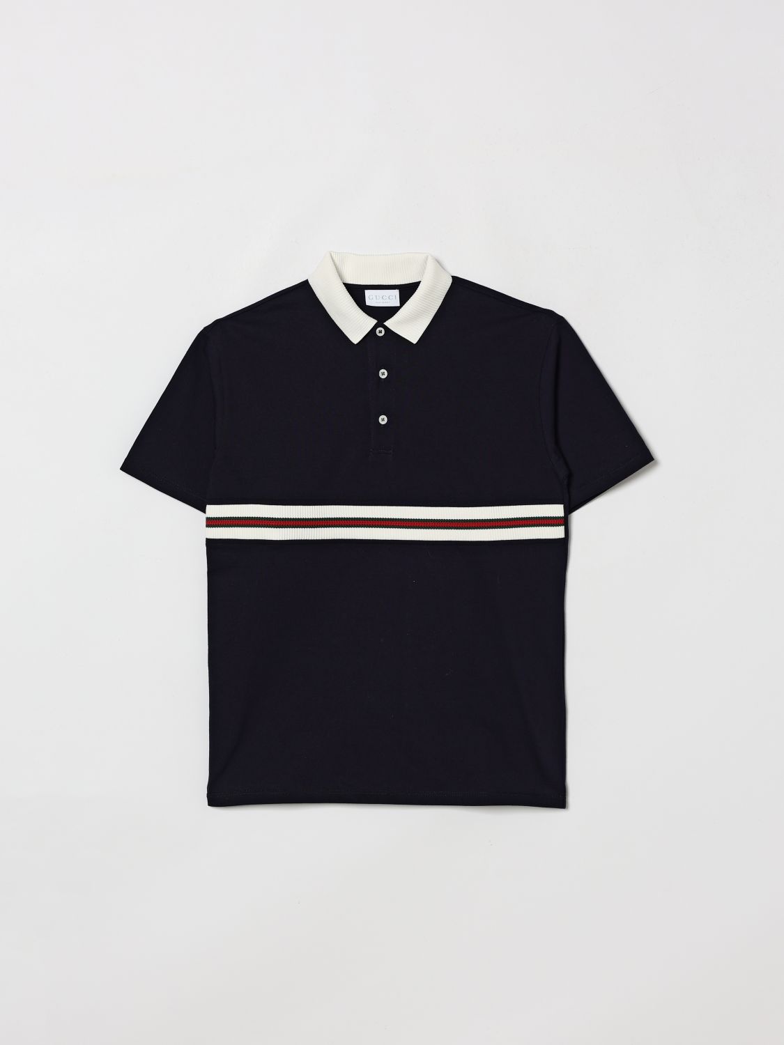 GUCCI Polo in cotone Web