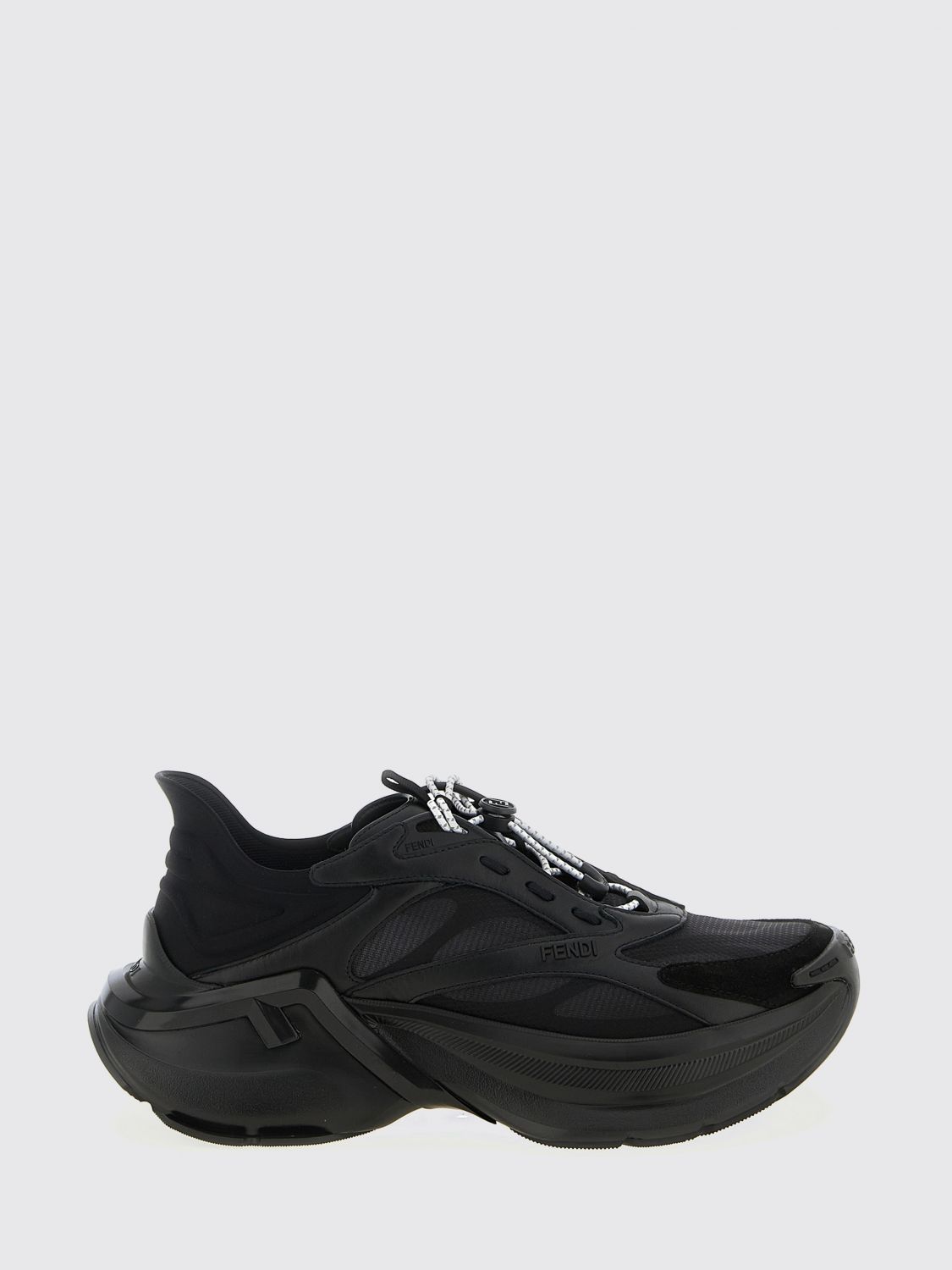FENDI Sneakers F-Light in pelle e nylon